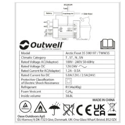 Outwell Arctic Frost 35 - Kühlbox -Campingserien Geschäft outwell arctic frost 35 kuehlbox detail 10