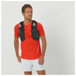 Salomon Sense Pro 2 With Flasks - Trailrunningrucksack -Campingserien Geschäft salomon sense pro 2 with flasks trailrunningrucksack detail 3