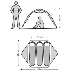 Stoic Njavve 3P Tent - 3-Personen Zelt -Campingserien Geschäft stoic njavve 3p tent 3 personen zelt detail 11